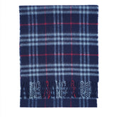 Lambswool Plaid Print Vintage Pre-Loved Scarf