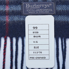 Lambswool Plaid Print Vintage Pre-Loved Scarf
