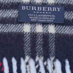 Lambswool Plaid Print Vintage Pre-Loved Scarf