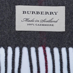 Cashmere Large Check Vintage Pre-Loved Scarf
