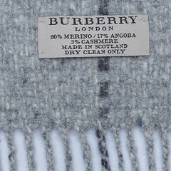 Wool Large Check Vintage Pre-Loved Scarf