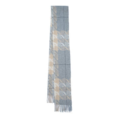 Cashmere Large Check Vintage Pre-Loved Scarf