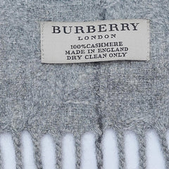 Cashmere Large Check Vintage Pre-Loved Scarf