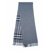 Merino/Cashmere Reversible Large Check Vintage Pre-Loved Scarf