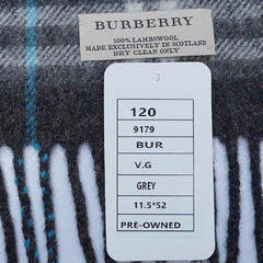 Lambswool Plaid Print Vintage Pre-Loved Scarf