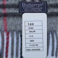 Cashmere Plaid Print Vintage Pre-Loved Scarf