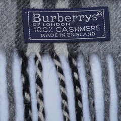 Cashmere Plaid Print Vintage Pre-Loved Scarf