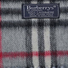 Cashmere Plaid Print Vintage Pre-Loved Scarf