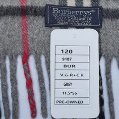 Cashmere Plaid Print Vintage Pre-Loved Scarf