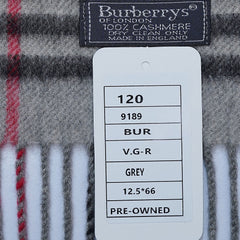 Cashmere Plaid Print Vintage Pre-Loved Scarf