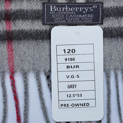 Cashmere Plaid Print Vintage Pre-Loved Scarf