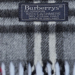 Cashmere Plaid Print Vintage Pre-Loved Scarf