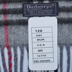 Cashmere Plaid Print Vintage Pre-Loved Scarf