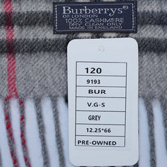 Cashmere Plaid Print Vintage Pre-Loved Scarf