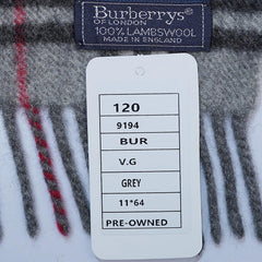 Lambswool Plaid Print Vintage Pre-Loved Scarf