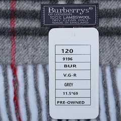 Lambswool Plaid Print Vintage Pre-Loved Scarf