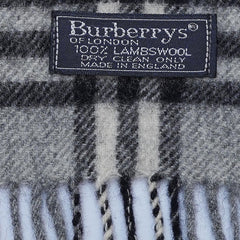 Lambswool Plaid Print Vintage Pre-Loved Scarf