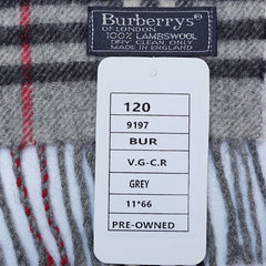 Lambswool Plaid Print Vintage Pre-Loved Scarf