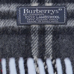 Lambswool Plaid Print Vintage Pre-Loved Scarf