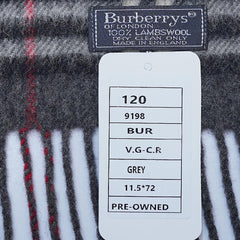 Lambswool Plaid Print Vintage Pre-Loved Scarf