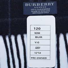 Cashmere Plaid Print Vintage Pre-Loved Scarf