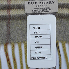 Cashmere Plaid Print Vintage Pre-Loved Scarf