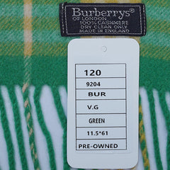 Cashmere Plaid Print Vintage Pre-Loved Scarf