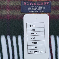 Cashmere Plaid Print Vintage Pre-Loved Scarf