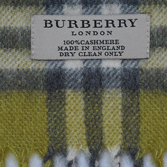 Cashmere Plaid Print Vintage Pre-Loved Scarf