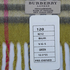 Cashmere Plaid Print Vintage Pre-Loved Scarf