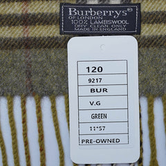Lambswool Plaid Print Vintage Pre-Loved Scarf