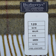 Lambswool Plaid Print Vintage Pre-Loved Scarf