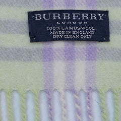 Lambswool Plaid Print Vintage Pre-Loved Scarf
