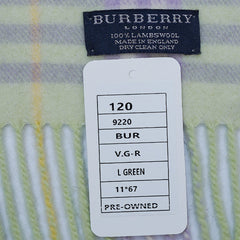 Lambswool Plaid Print Vintage Pre-Loved Scarf