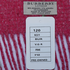 Merino Plaid Print Vintage Pre-Loved Scarf
