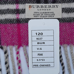 Lambswool Plaid Print Vintage Pre-Loved Scarf
