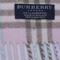 Lambswool Plaid Print Vintage Pre-Loved Scarf