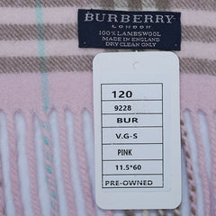 Lambswool Plaid Print Vintage Pre-Loved Scarf