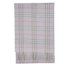 Cashmere/Wool Plaid Print Vintage Pre-Loved Scarf