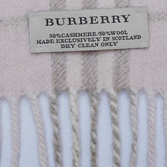Cashmere/Wool Plaid Print Vintage Pre-Loved Scarf