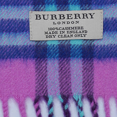 Cashmere Plaid Print Vintage Pre-Loved Scarf