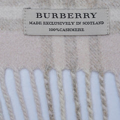 Cashmere Plaid Print Vintage Pre-Loved Scarf