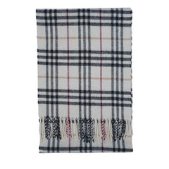 Merino/Cashmere Plaid Print Vintage Pre-Loved Scarf