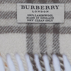 Lambswool Plaid Print Vintage Pre-Loved Scarf