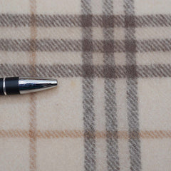 Lambswool Plaid Print Vintage Pre-Loved Scarf