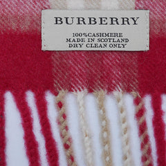 Cashmere Plaid Print Vintage Pre-Loved Scarf