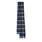 Cashmere/Wool Plaid Print Vintage Pre-Loved Scarf