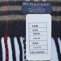 Lambswool Plaid Print Vintage Pre-Loved Scarf