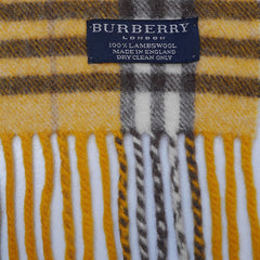 Lambswool Plaid Print Vintage Pre-Loved Scarf