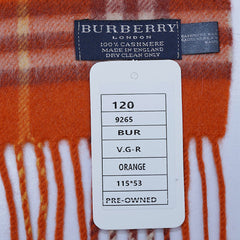 Cashmere Plaid Print Vintage Pre-Loved Scarf